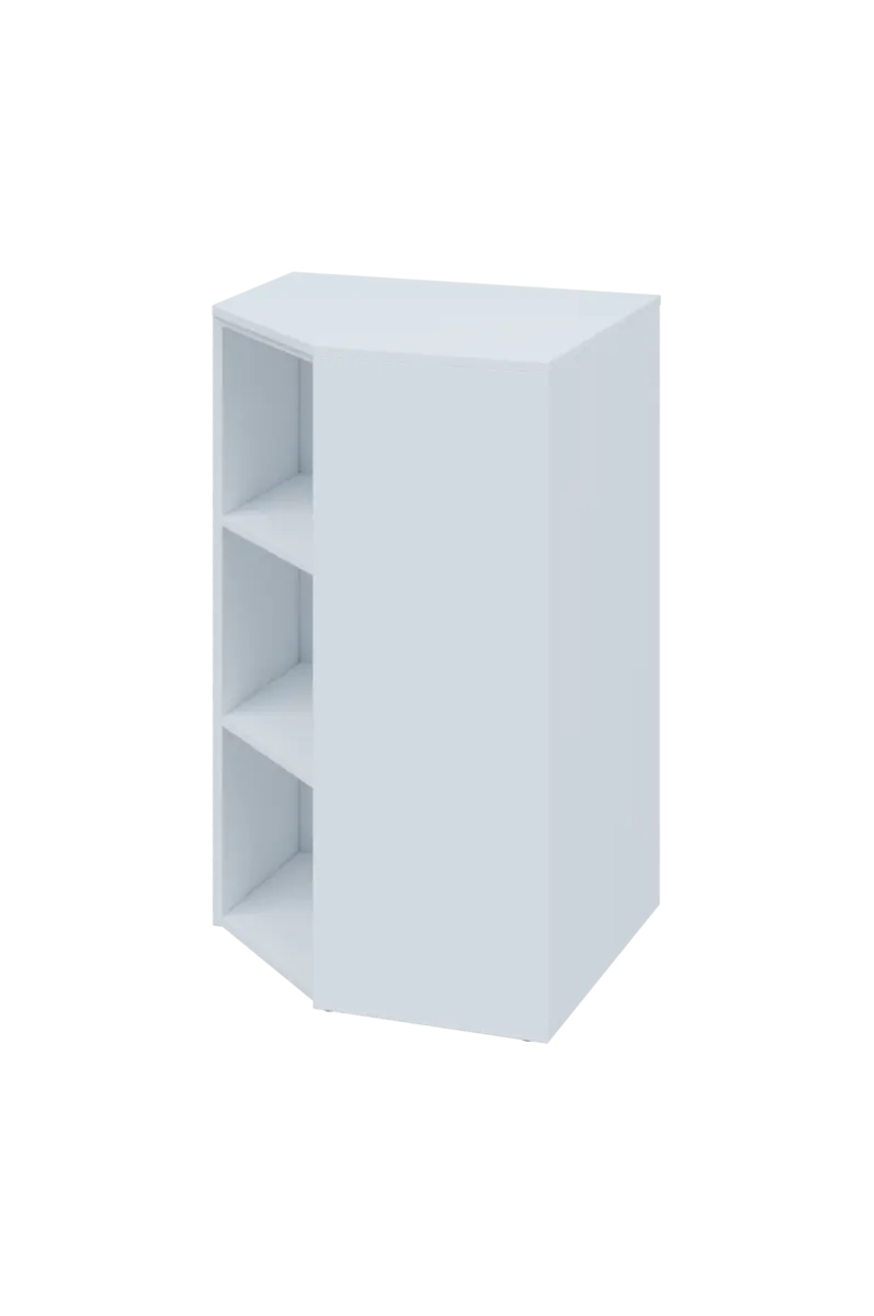 CV 3 - 7 skříň rohová, levá, 1100x700x700, bílá